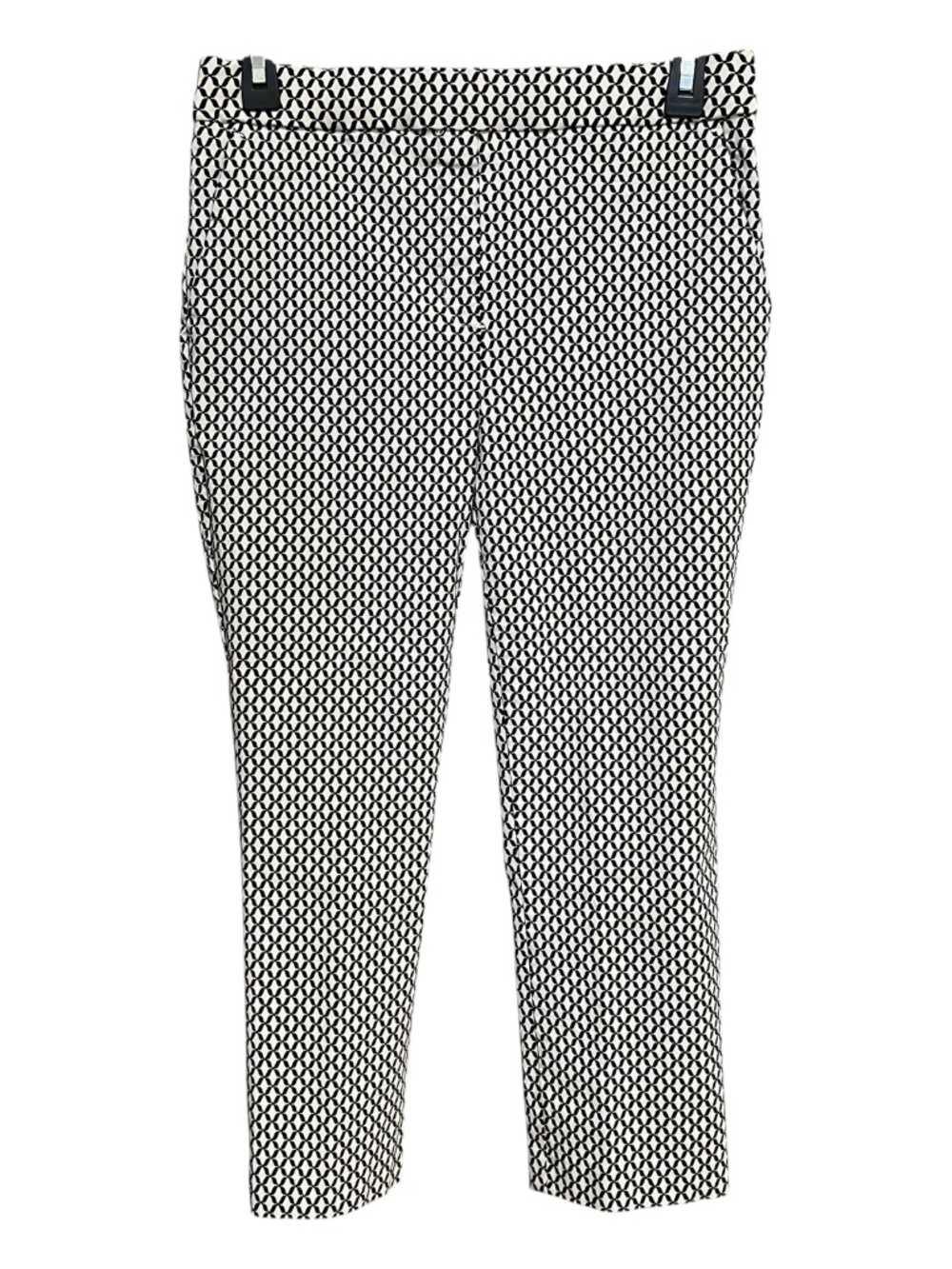 EUC+ Jules & Leopold Black White Geometric Pull-On Pants | Size Medium